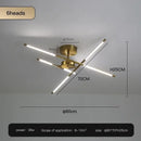 GobekUsa Black LED Ceiling Chandelier for Nordic Modern Home Decor