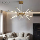 GobekUsa Black LED Ceiling Chandelier for Nordic Modern Home Decor