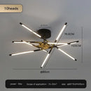 GobekUsa Black LED Ceiling Chandelier for Nordic Modern Home Decor