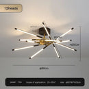 GobekUsa Black LED Ceiling Chandelier for Nordic Modern Home Decor
