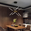 GobekUsa Black LED Ceiling Chandelier for Nordic Modern Home Decor