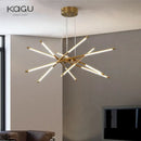 GobekUsa Black LED Ceiling Chandelier for Nordic Modern Home Decor
