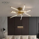 GobekUsa Black LED Ceiling Chandelier for Nordic Modern Home Decor