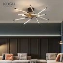 GobekUsa Black LED Ceiling Chandelier for Nordic Modern Home Decor