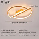 GobekUsa Black LED Chandelier Ceiling Light Remote Control Fixture for Living Room, Bedroom & Kitchen