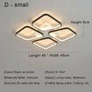 GobekUsa Black LED Chandelier Ceiling Light Remote Control Fixture for Living Room, Bedroom & Kitchen