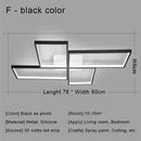 GobekUsa Black LED Chandelier Ceiling Light Remote Control Fixture for Living Room, Bedroom & Kitchen
