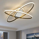 GobekUsa Black LED Chandelier Ceiling Light Remote Control Fixture for Living Room, Bedroom & Kitchen