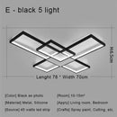 GobekUsa Black LED Chandelier Ceiling Light Remote Control Fixture for Living Room, Bedroom & Kitchen