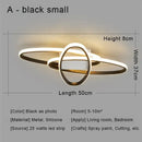 GobekUsa Black LED Chandelier Ceiling Light Remote Control Fixture for Living Room, Bedroom & Kitchen