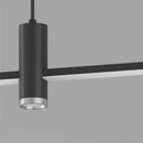 GobekUsa Black/Gold LED Dining Room Island Chandelier: Modern Minimalist Kitchen Hanging Lamp