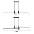 GobekUsa Black/Gold LED Dining Room Island Chandelier: Modern Minimalist Kitchen Hanging Lamp