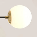 GobekUsa Black & Gold LED Chandelier: Modern E27 Glass Ball Lamp for Home Lighting