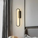 GobekUsa Black Ring LED Indoor Wall Light for Home Decor, Living Room, Bedroom