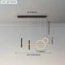 GobekUsa Minimalist Metal Dinner Suspension Lamp with LED Island Pendant and Spotlight