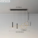 GobekUsa Minimalist Metal Dinner Suspension Lamp with LED Island Pendant and Spotlight