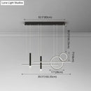 GobekUsa Minimalist Metal Dinner Suspension Lamp with LED Island Pendant and Spotlight
