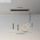 GobekUsa Minimalist Metal Dinner Suspension Lamp with LED Island Pendant and Spotlight