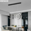 GobekUsa Minimalist Metal Dinner Suspension Lamp with LED Island Pendant and Spotlight