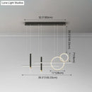 GobekUsa Minimalist Metal Dinner Suspension Lamp with LED Island Pendant and Spotlight