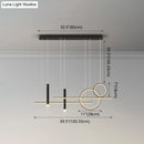 GobekUsa Minimalist Metal Dinner Suspension Lamp with LED Island Pendant and Spotlight