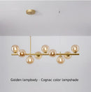 GobekUsa 9-Light Black LED Pendant Chandelier for Modern Living Spaces