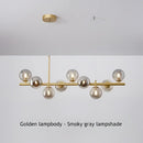 GobekUsa 9-Light Black LED Pendant Chandelier for Modern Living Spaces
