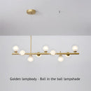 GobekUsa 9-Light Black LED Pendant Chandelier for Modern Living Spaces