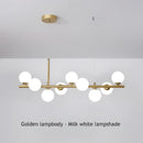 GobekUsa 9-Light Black LED Pendant Chandelier for Modern Living Spaces