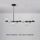 GobekUsa 9-Light Black LED Pendant Chandelier for Modern Living Spaces