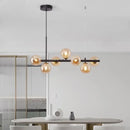 GobekUsa 9-Light Black LED Pendant Chandelier for Modern Living Spaces