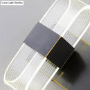 GobekUsa Mini Oblong Sconce Light - Simple Acrylic 1/2-Light LED Wall Mount in Black