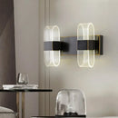 GobekUsa Mini Oblong Sconce Light - Simple Acrylic 1/2-Light LED Wall Mount in Black