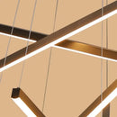 GobekUsa Black LED Stair Chandelier: Modern Ceiling Pendant Light Fixture for Hall and Living Duplex.