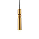 GobekUsa Black Gold LED Tube Pendant Lamp for Home Shop Decoration