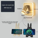 GobekUsa LED USB Reading Wall Lamp with Dimmable Metal Body and Acrylic Shade