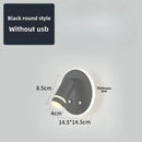 GobekUsa LED USB Reading Wall Lamp with Dimmable Metal Body and Acrylic Shade