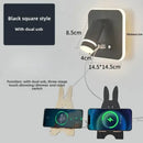 GobekUsa LED USB Reading Wall Lamp with Dimmable Metal Body and Acrylic Shade
