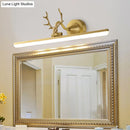 GobekUsa Modern Black/Gold LED Vanity Lamp with Antler Arm and Acrylic Shade for Stylish Wall Lighting
