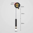 GobekUsa Gold LED Wall Lamp: Luxurious Nordic Spotlight for Home Bedside, Living Room, Bed Wall Light