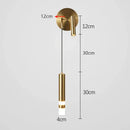 GobekUsa Gold LED Wall Lamp: Luxurious Nordic Spotlight for Home Bedside, Living Room, Bed Wall Light