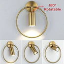 GobekUsa LED Wall Lamp: 180º Rotation Bedside Sconce, Indoor Lighting Fixture, E27 Bulb Home Decor
