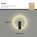 GobekUsa LED Wall Lamp - Modern Black Gold Sconce for Living Room Bedroom