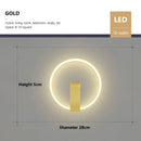 GobekUsa LED Wall Lamp - Modern Black Gold Sconce for Living Room Bedroom