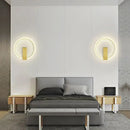 GobekUsa LED Wall Lamp - Modern Black Gold Sconce for Living Room Bedroom
