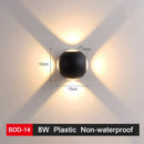 Modern black & gold led wall lamp for living room sleek geometric design by Decorbites