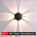 Modern black & gold led wall lamp for living room sleek geometric design by Decorbites