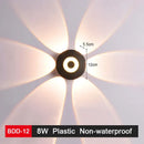 Modern black & gold led wall lamp for living room sleek geometric design by Decorbites