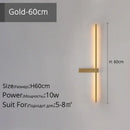 GobekUsa LED Wall Lamp, Modern Minimalist Design, Aluminum, Indoor Lighting, Gold/Black, AC85-260V