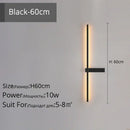 GobekUsa LED Wall Lamp, Modern Minimalist Design, Aluminum, Indoor Lighting, Gold/Black, AC85-260V